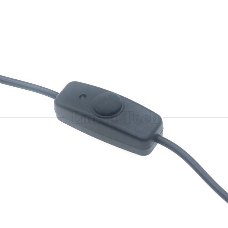 Waterproof Silicone Rubber Cover on off Push Button Switch 5V USB to Open Bare 2pin Wires End Cable for LED Light Lamp