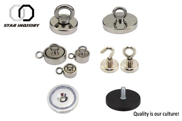 Complete Magnet Fishing Kit - Double Side POT Magnet 1000LBS Pulling Force -