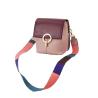 Buy cheap Head Layer Leather Female Crossbody Bags 26cm Colorful Strap Bucket Bag from wholesalers