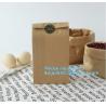 Buy cheap Custom design printed Kraft bread packaging paper bag,wax grease proof square bottom packing french bread white craft pa from wholesalers