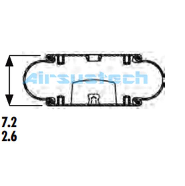Commercial Goodyear Suspension Spring 1B12-305 Combination Stud Stud – 3/4-16