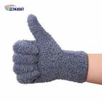 15x25cm Soft Fluffy Microfiber Finger Flove Colorful Car Washing Mitt Glove