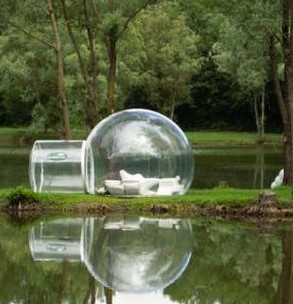 Buy cheap Custom Made Transparent Inflatable Bubble Tent on Water from wholesalers