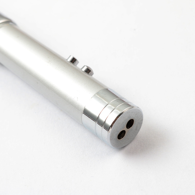 Silver Pen USB Flash Drive With Red Led Light 128GB 256GB Fast Speed