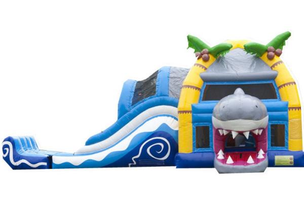 Buy cheap Shark Inflatable Fun House Bouncer Castle , Rental Small Inflatable Bounce House from wholesalers