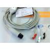 Buy cheap Generic AAMI 6 Pin One Piece ECG Patient Cable 3 Leads For Patient Monitoring Equipment from wholesalers