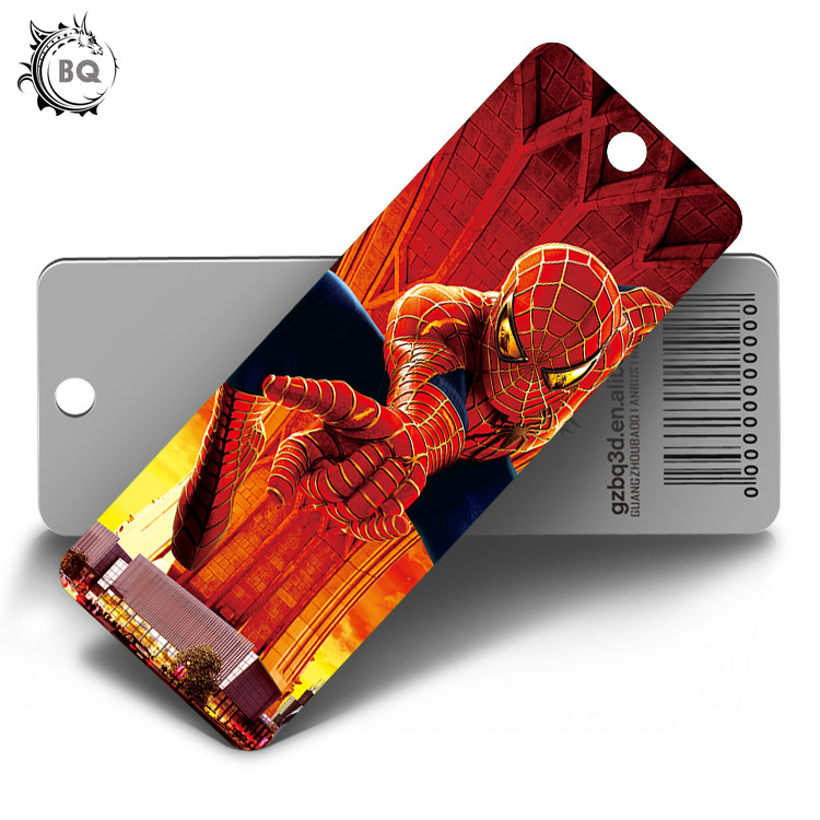 Cartoon Design Offset Prining 3d Custom Printed Bookmarks Plastic PET For Kids