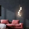 Buy cheap Nordic Minimalism Glass Ball Pendant Lights for Bedroom Home Restaurant Spiral Pendant Light(WH-GP-131) from wholesalers
