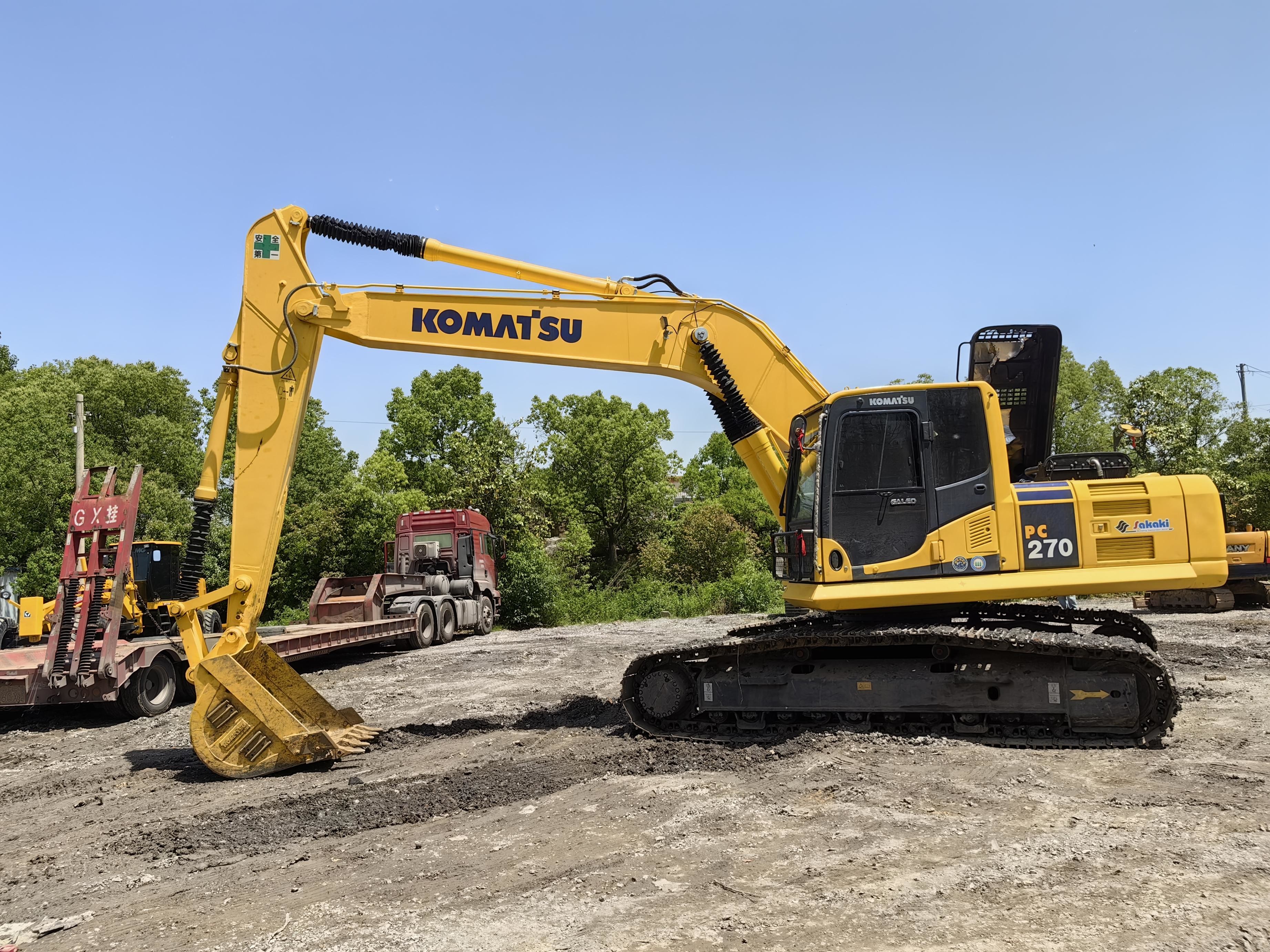 Secondhand Komatsu PC270 Earth-Moving Machinery Excavator Used 27ton Excavators