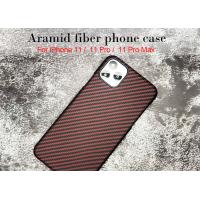Buy cheap Anti Fingerprint Red Matte Finish Kevlar Aramid Fiber Phone Case For iPhone 11 product