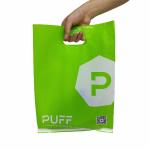 Nontoxic Plastic Shopping Bags With Handle For Packaging THC Mariajuana