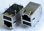Buy cheap 10/100M Base POE Female RJ45 PCB Connector with Single USB Power Jack from wholesalers