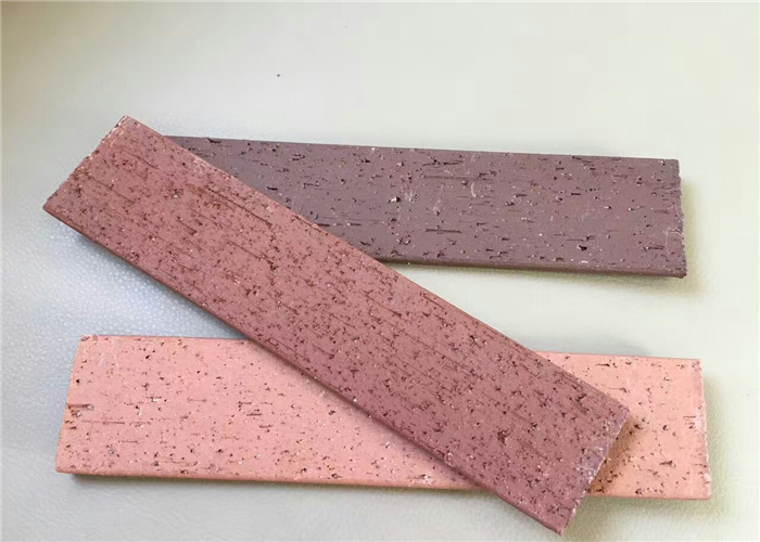 Thickness 5mm of Thin Purple Split Face Brick For Wall Decoration