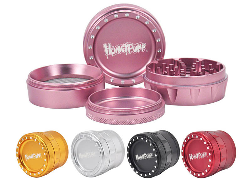 63mm Four Layer Premium Herb Grinder Aluminum Alloy 133g Light Weight