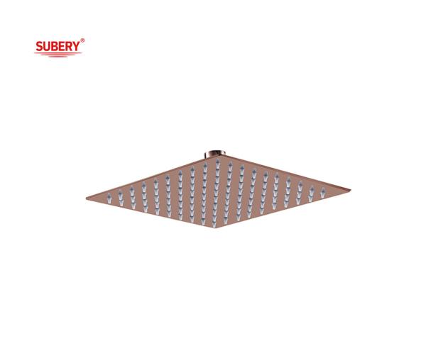 Quality Square Rose Golden Rainshower Bathroom Column 8&quot; 10&quot; 12&quot; OEM SUS304 Stainless Steel for sale