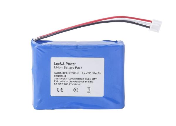 Buy cheap Blue 3150mAh Rechargeable Lithium Ion Battery For Tribrer AOR500 AOR500-S AOR500ABS from wholesalers