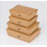 Buy cheap Rectangle Disposable White Kraft Printing Paper Borad Packaging Stand Up Lunch Box from wholesalers