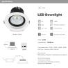 Buy cheap 20W LED Downlight CREE COB LED Bulbs 125mm hole Recessed down light ceilling light from wholesalers