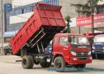 Foton 2 Axles Garbage Trucks Heavy Duty Dump Truck 5000kgs 6000kgs Dump 4 x 2