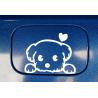 Buy cheap Pet Cute Dog Cartoon Window Decals Funny Animal Vinyl Long Time Use from wholesalers