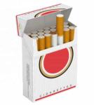 350gsm EPS Cigarette Packaging Box White Card Custom Flip Top Offset Printing