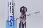 HRC55 End Mill Cutting Tools , Standard Carbide End Mill Cutter 100 mm Length