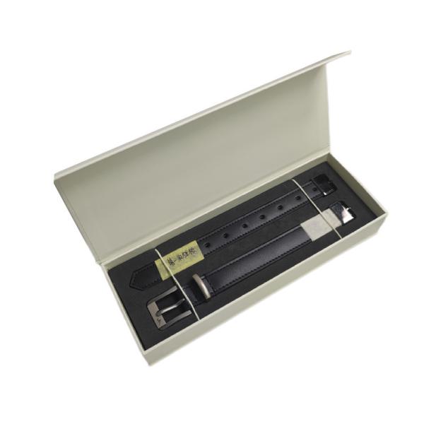 Buy cheap Simple Elegant Custom Logo Print Black Watch Strap Box Packaging Paper Box from wholesalers