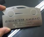 Custom Luxury Metal Credit Card Laser Cut Engraved Matte Black Stainless Steel