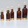 Buy cheap 50ml Eye Cream Glass Amber Bottle With Aluminum Collar / Base from wholesalers