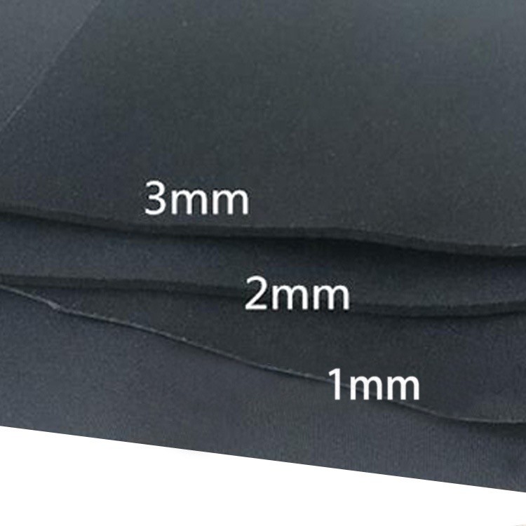 ROHS 1 - 10mm Black Double Sided Neoprene Fabric Sheets for Printing