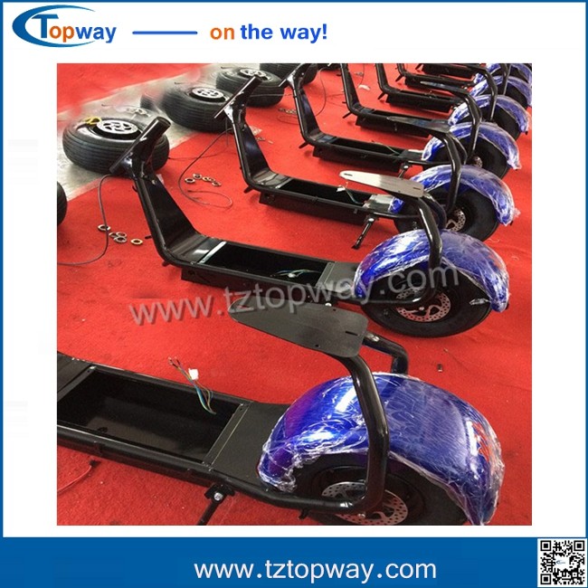 Driving range per charge 60-80km citycoco scooter wtih suspension in front and back