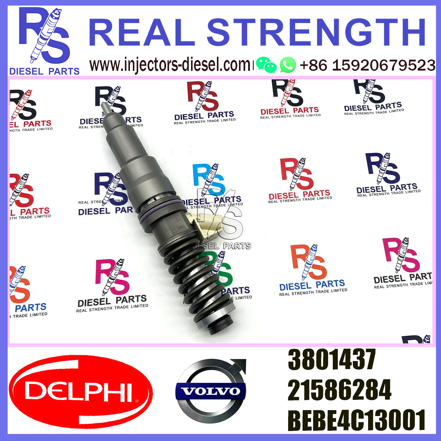 03801437 Delphi Diesel Injectors 3803637 BEBE4C08001 E1 Diesel Pump Injector