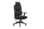 Black PA66 23kg Office Mesh Chairs 3 Degree Locking For Relaxing
