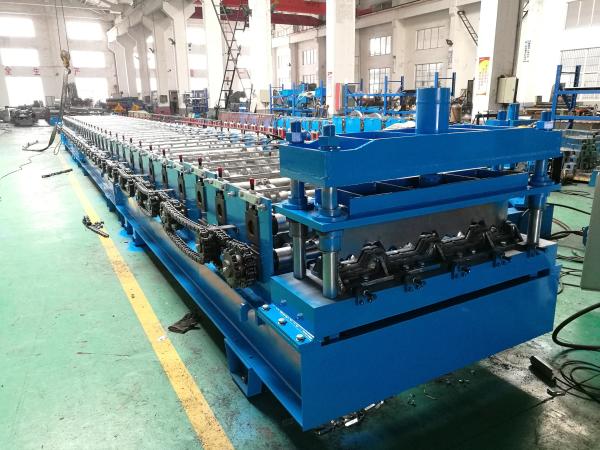 Buy cheap 0.7-1.2mm Heavy Duty Steel Metal Deck Roll Forming Machine Gearbox Transmission from wholesalers