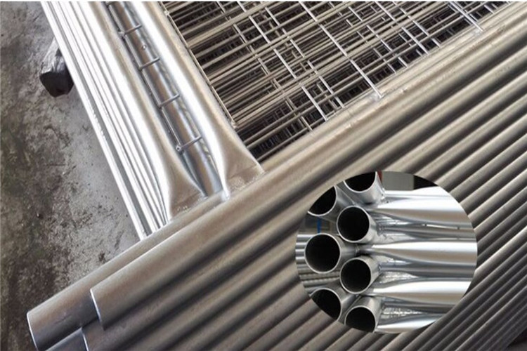 Galvanized 2.4m X 2.1m Anti Climb Temporary Fence Panel Heras Security Fence Panels
