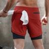Buy cheap Sweatpants Woven Gym Shorts Men Worsted Breathable M-5XL 2 In 1 Gym Shorts from wholesalers