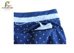 Printed Blue Ladies Swimming Shorts , Women'S Long Board Shorts Swimwear