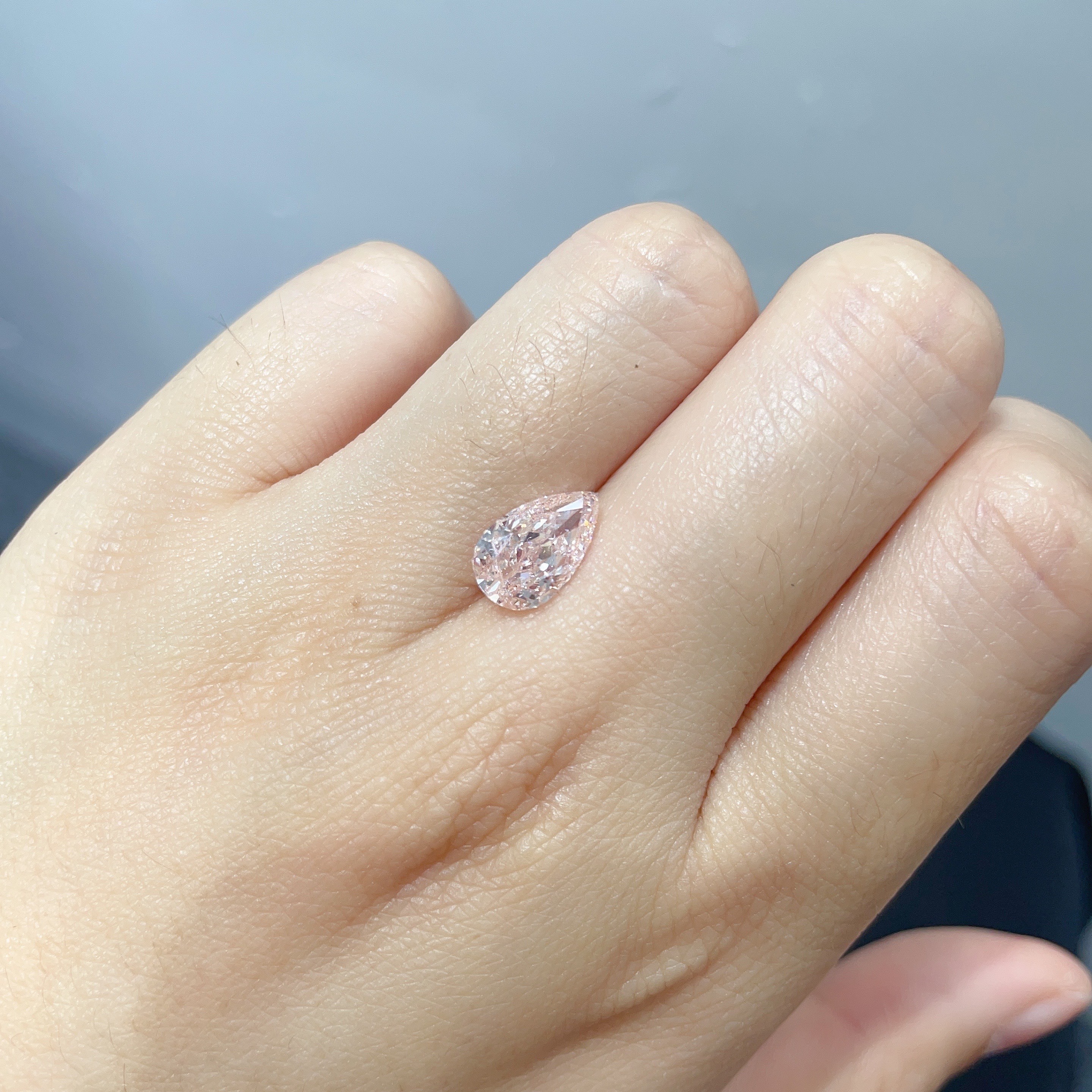 Sakura Pink Pear Shape Lab Grown Pink Diamonds 1.5ct-2ct