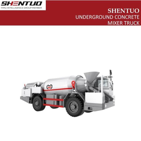 Underground Coal Mine Equipment Trackless Rubber Wheel Car WC6BJ Concrete Mixer