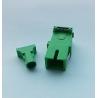 Buy cheap Dust shutter Fiber Optic Adapter , green hat optical fiber adapter from wholesalers