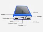 ABS Polymer Lithium Battery Waterproof Soloar Power Bank 12000mAh Solar portable
