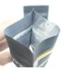 Buy cheap VMPET Matte Black Stand Up Pouch 3.5g Mylar See Through Zip Bags from wholesalers