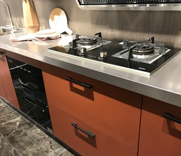 Waterproof Modern Modular Stainless Steel Kitchen Cabinet European Design