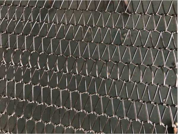 Dehydration Metal Conveyor Belt , Stainless Steel Conveyor Belt With Large Ball