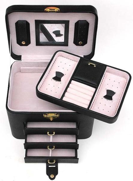 Buy cheap Leather Jewelry Train Case , Eco Friendly Valuables Storage Case from wholesalers