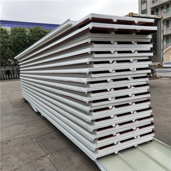 Buy cheap 14kg manufactured home waterproof 50mm wine red eps sandwich roof panels from wholesalers