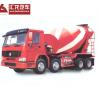 Buy cheap Self Loading Mobile Concrete Mixer Truck , Red Color Cement Concrete Mixer from wholesalers