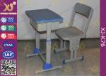 Adjustable School Desk And Chair With Colorful Plastic Seat 5 Years Warranty