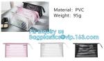 Toilet Towel Packaging Custom Clear Plastic PVC Travel Cosmetic Bag with Zipper,