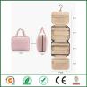Buy cheap Travel Toiletry Makeup Bag Cosmetic Storage Box Pleats Cotton Peach Fur Beautiful from wholesalers